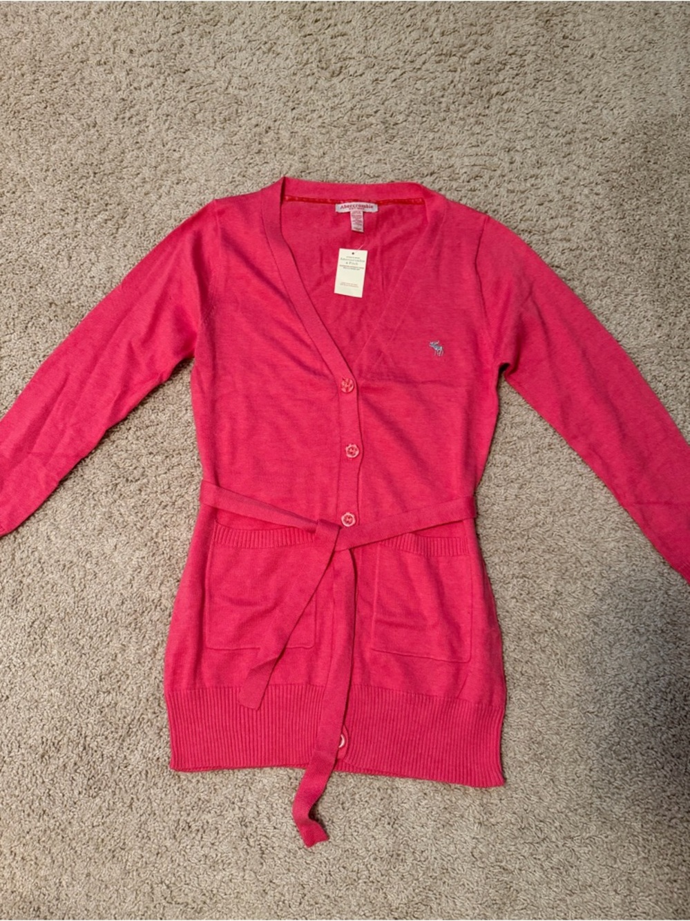 Amercorombie & Fitch Button Cardigan with Belt